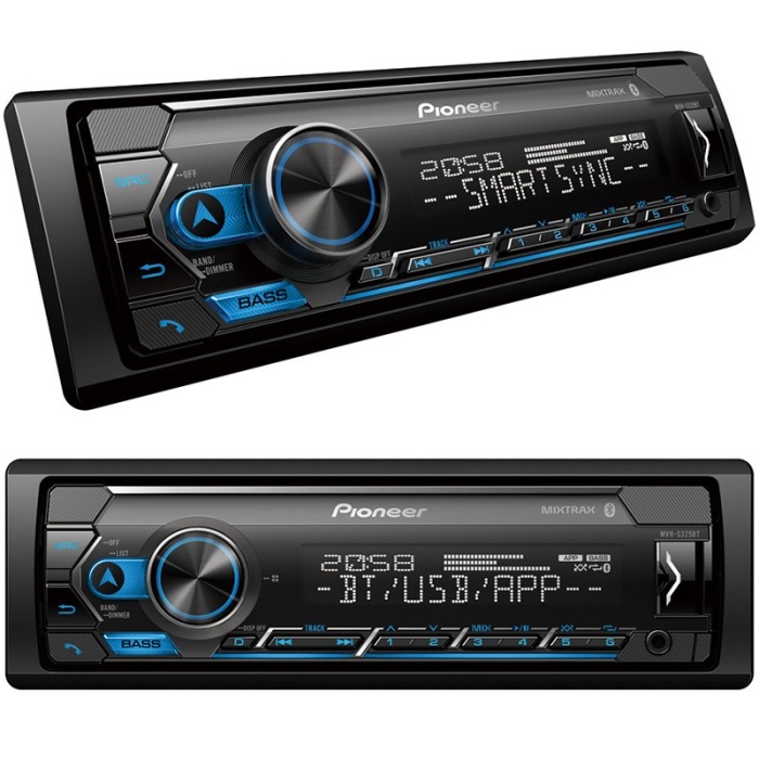 PIONEER MVH-S325BT USB/FM/AUX/BT BLUETOOTHLU MEKANİKSİZ OTO TEYP 4 X 50 WATT (4434)