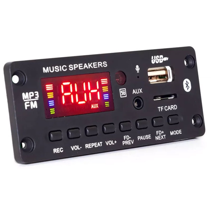 MAGICVOICE G010 USB/SD/BLUETOOTH-KUMANDA- 2*25W ANFİ ÇIKIŞLI OTO TEYP ÇEVİRİCİ DİJİTAL PLAYER BOARD (4434)