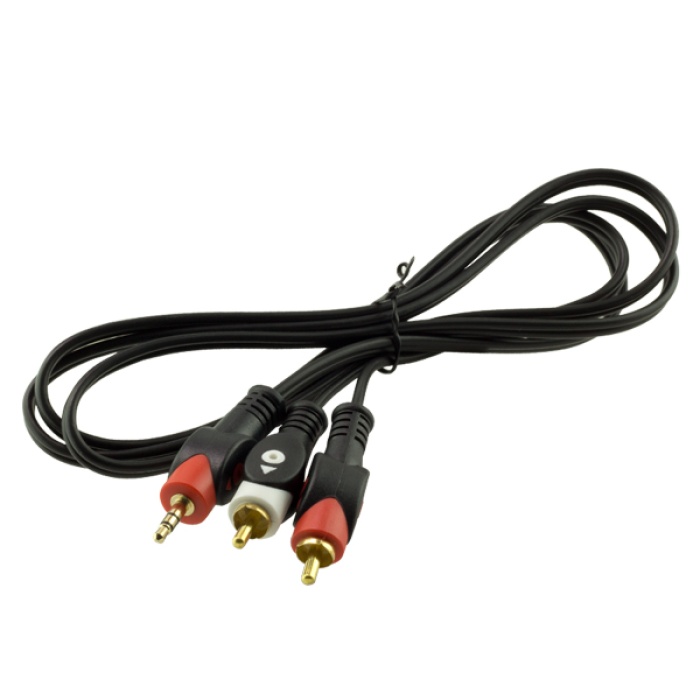 2 RCA ERKEK + 3.5 MM STEREO ERKEK 1.5 METRE 1.KALİTE KABLO (4434)