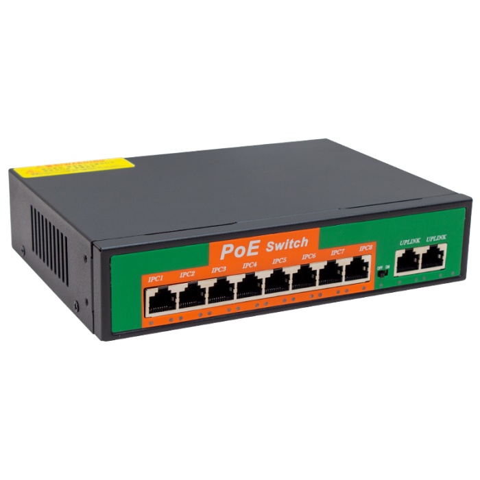 96W 10/100 MBPS 8+2 PORT POE ETHERNET SWITCH (4434)