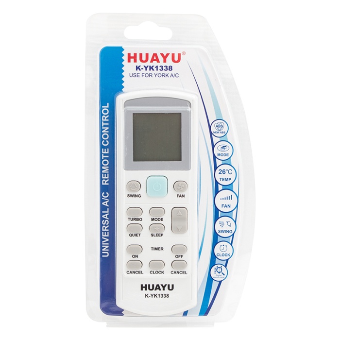 HUAYU KK K-YK1338 YORK UNIVERSAL AKILLI KLİMA KUMANDA (4434)