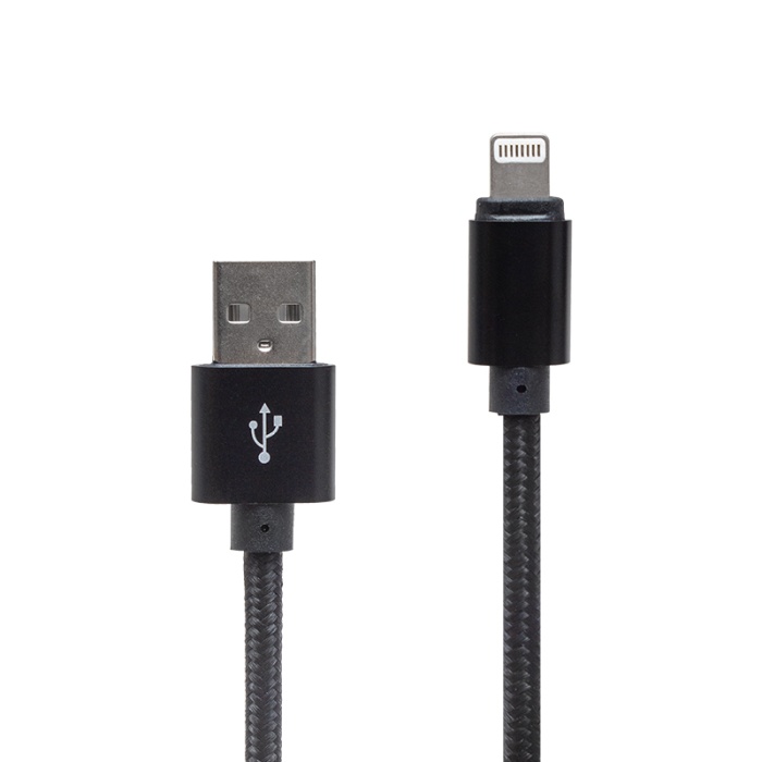 METAL ÖRGÜLÜ LIGHTNING USB DATA VE ŞARJ KABLOSU (4434)