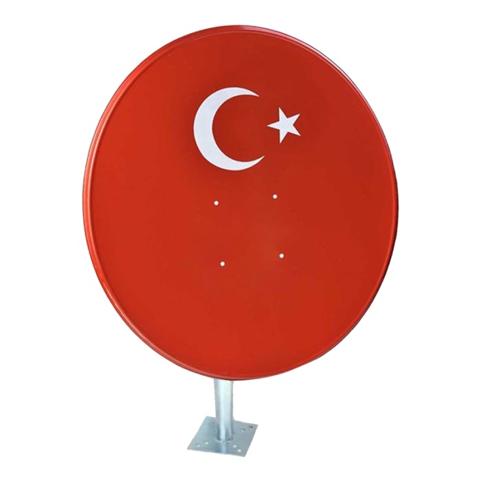 MAG KIRMIZI BAYRAK BASKILI 80 CM OFSET ÇANAK ANTEN (KÜÇÜK MOUNT)(10LU PAKET) (4434)