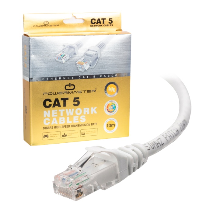 KABLO CAT5 10 METRE GRİ KUTULU (4434)