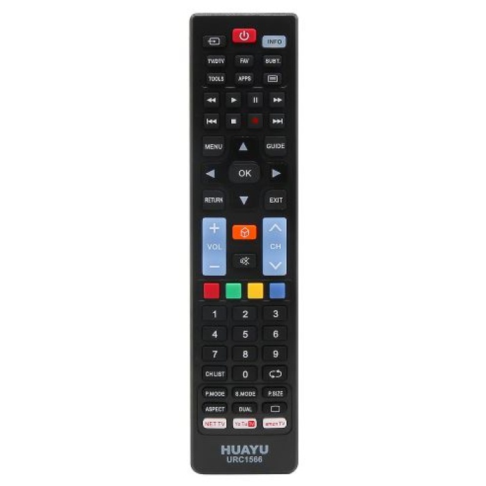 URC1566 5 IN 1 YOUTUBE - NETFLIX - AMAZON TUŞLU UNIVERSAL LCD- LED TV KUMANDA (4434)