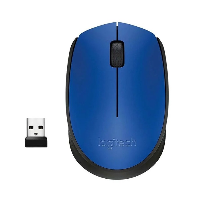 LOGITECH M171 USB KABLOSUZ MAVİ MOUSE (4434)