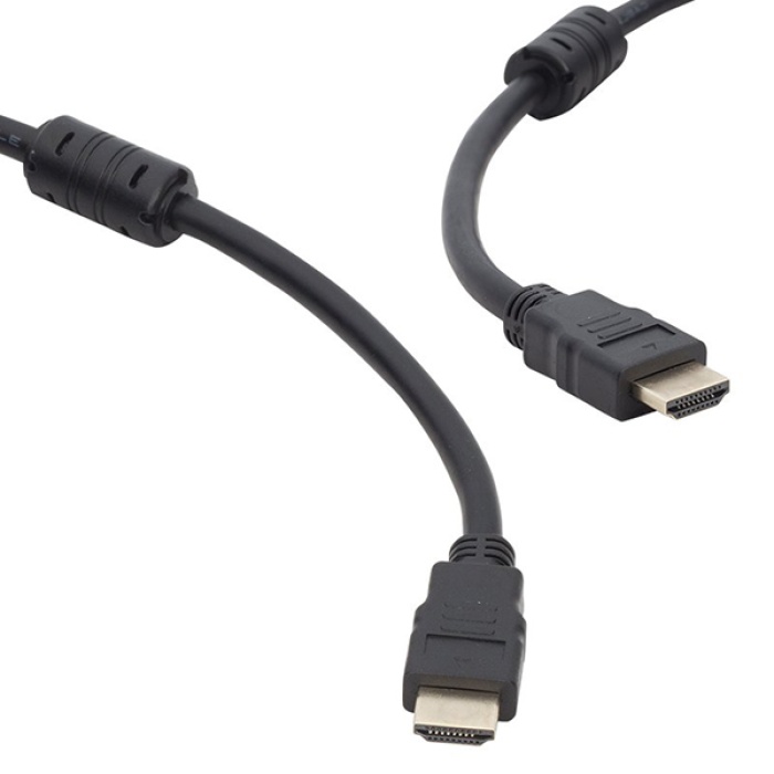 PLASTİK DÜZ SİYAH 5 METRE HDMI KABLO POŞETLİ (4434)