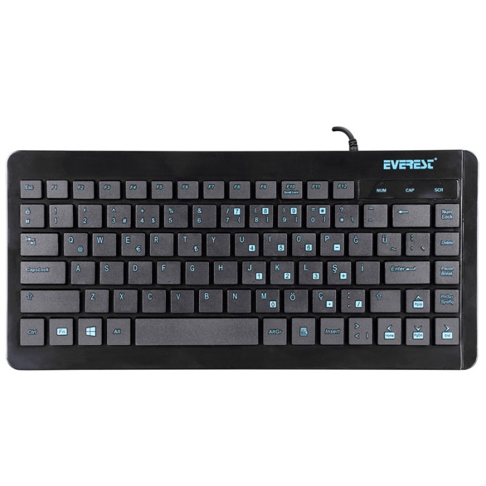 EVEREST KB-410 USB MULTİMEDYA MİNİ Q KLAVYE (4434)