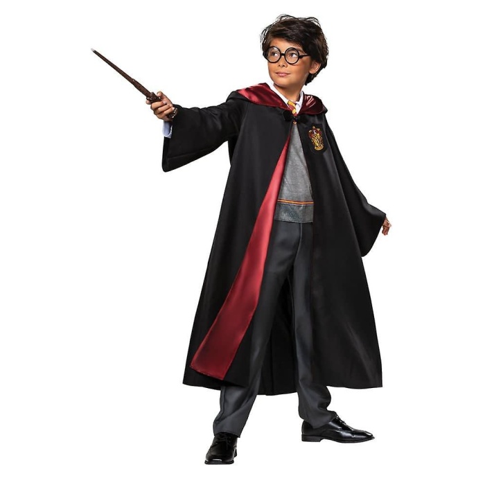 Harry Potter Gryffindor Cübbe Çocuk Boy - Harry Potter Kostümü 11-12 Yaş (4434)