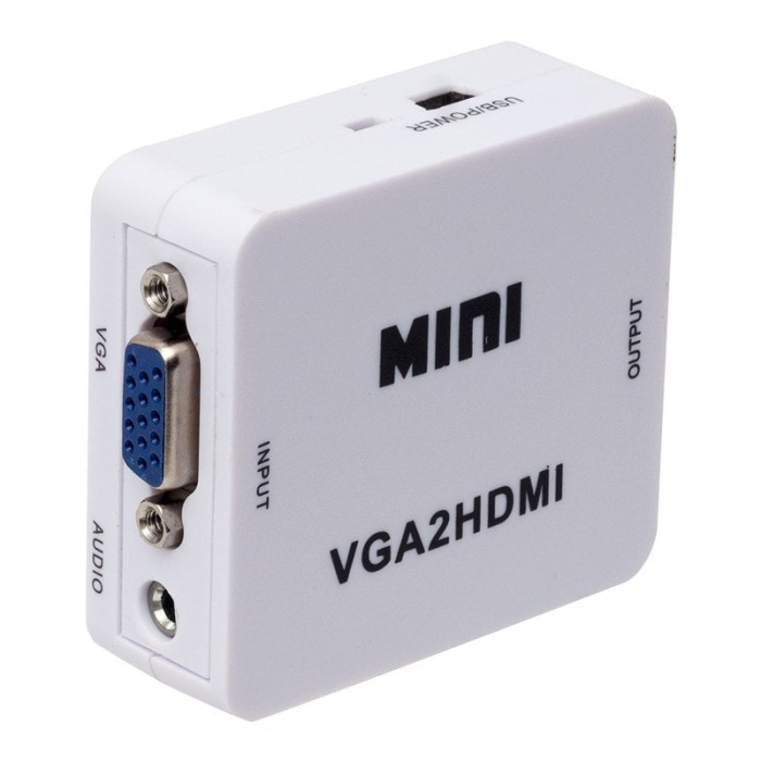 VGA TO HDMI SES ÇIKIŞLI MİNİ MODEL DÖNÜŞTÜRÜCÜ (4434)