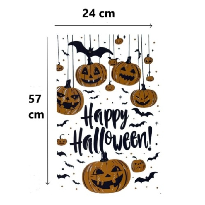 Halloween Temalı Balkabaklı Duvar Sticker Seti