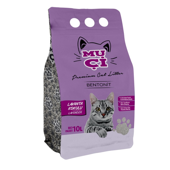 Premium Kedi Kumu Lavanta 10 Lt x 2 adet