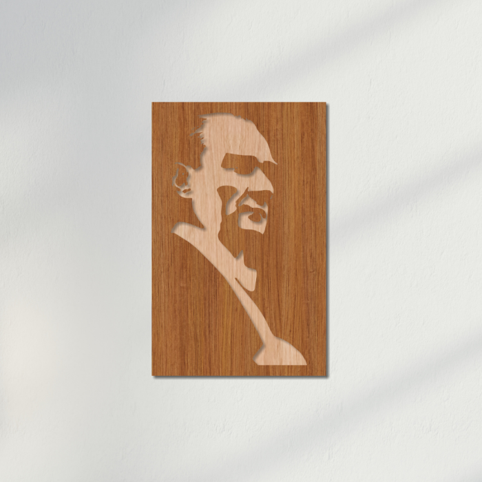 Atatürk Portresi Ahşap Tablo - Wooblend