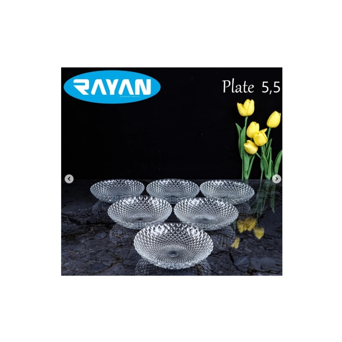 Rayan Plate Noktalı Cam Çerezlik