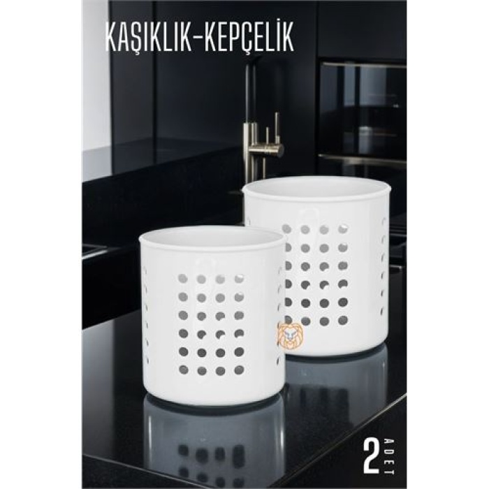 Turk Kaşıklık Organizer 2 li SET BEYAZ C.Bindschedler Design