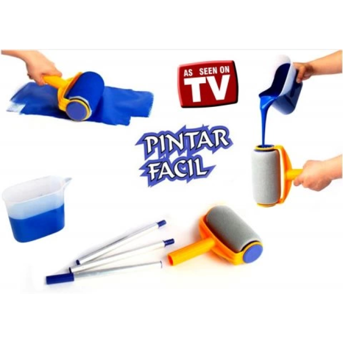 Pintar Facil Pratik Damlatmayan Boya Rulosu Ve Fırçası