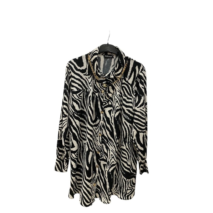 Bayan Yakalı Zebra Model Tunik