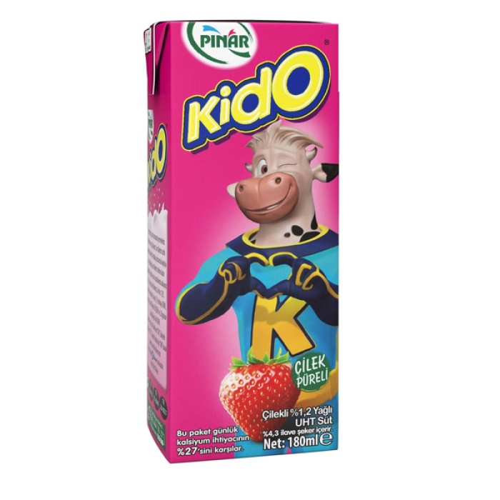 Pınar Kido Çilekli Süt 180 ml