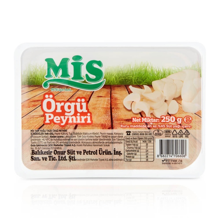 Mis Örgü Peyniri Tam Yağlı 250 g