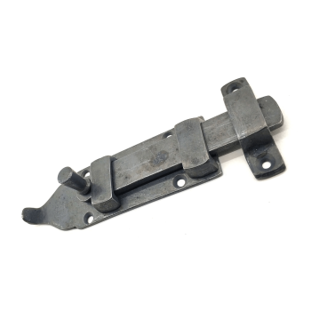 Antika Tarz Dekoratif Pirinç Yassı Kapı Sürgüsü - 35x145 Mm, Oksit - Lisinya