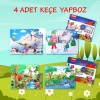 4 Set - 96 Parça  Orman ve Kış 5+ Keçe Yapboz - 5 Yaş Puzzle