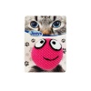 Kedi Oyuncağı Gülümseyen Örgü Emoji 7-7 cm Pembe