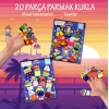 2 Set - 20 Parça  Masal Kahramanları ve Taşıtlar Parmak Kukla