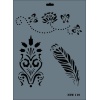 Rich New Seri N-119 Stencil 35x25 cm