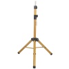 Kuaför Eğitim Mankeni İçin Metal Tripod / Simli Gold + Taşıma Çantası