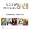 Yağlı Boya Tablo Takvimi 2024 Duvar Takvimi  (4022)