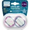 Philips Avent Ultra Air Night Karanlıkta Parlar Gece Emziği 6-18 ay Kız