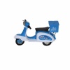 Çek Bırak Metal Vespa Motor 12 Cm - FY361A-12D - Mavi (Lisinya)