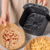 50 Adet 20 Cm Air Fryer Pişirme Kağıdı Tek Kullanımlık Yağ Geçirmez Yuvarlak Tabak Model Pvc ( Lisinya )