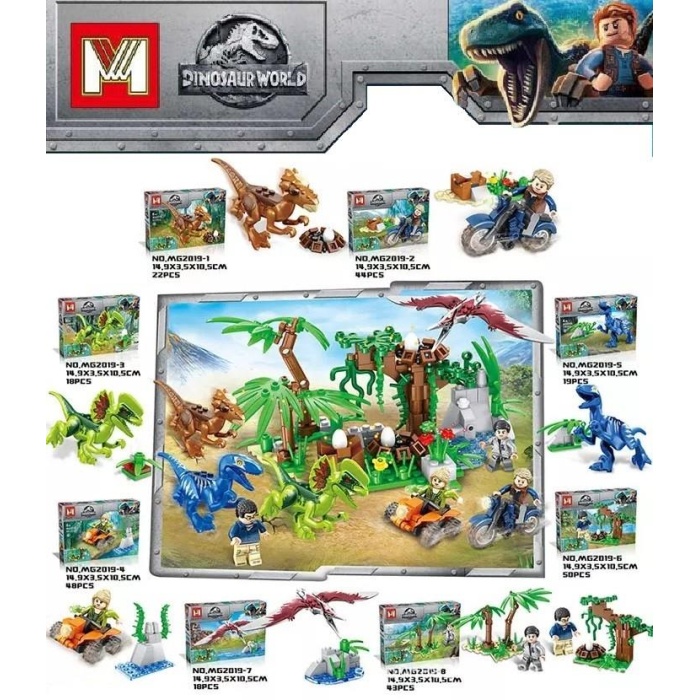 Dinosaur World Dinazor Lego Seti 44 Parça - MG2019-2 (Lisinya)