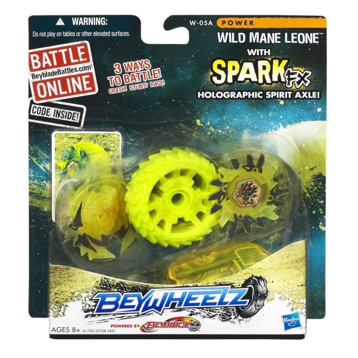 Hasbro Beyblade Beywheelz Battler W-05 A Wild Mane Leone - 37358-A1750 (Lisinya)