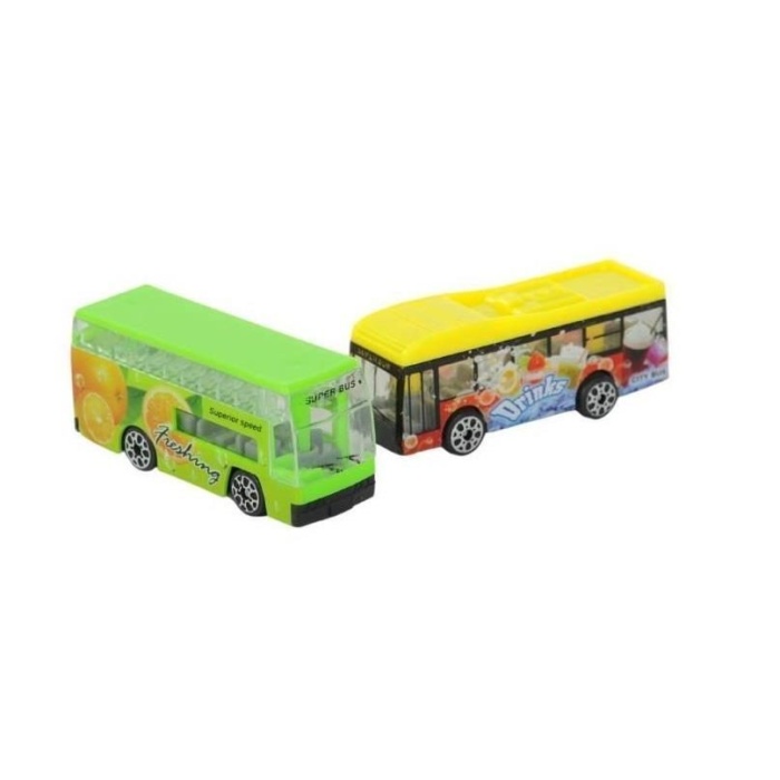 Mini 4lü Otobüs Seti 7 Cm - 8824A (Lisinya)