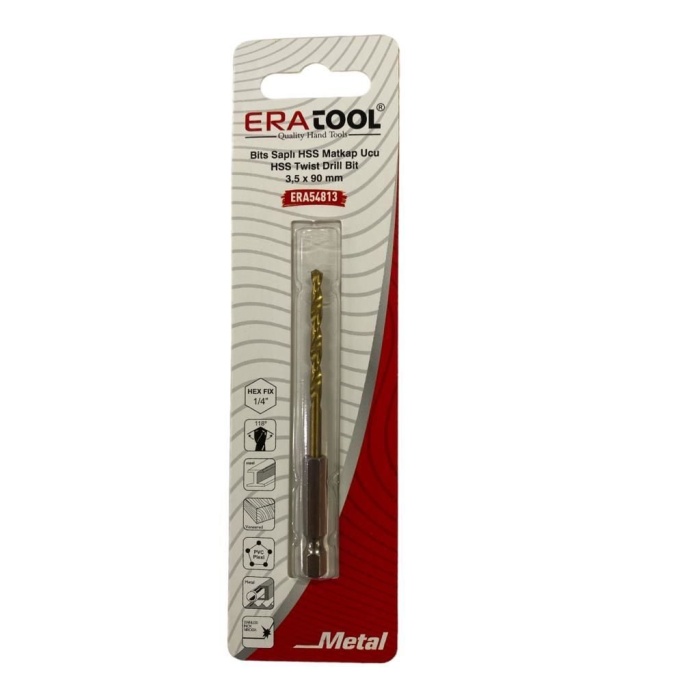 Eratool 54813 Altıgen Hss Matkap Ucu 3,5X90 mm