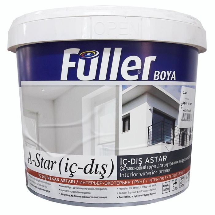 Füller A-Star İç Dış Cephe Astar 10 Kg Beyaz