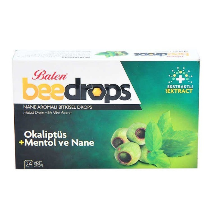 Nane Aromalı Bitkisel Drops 24Adet