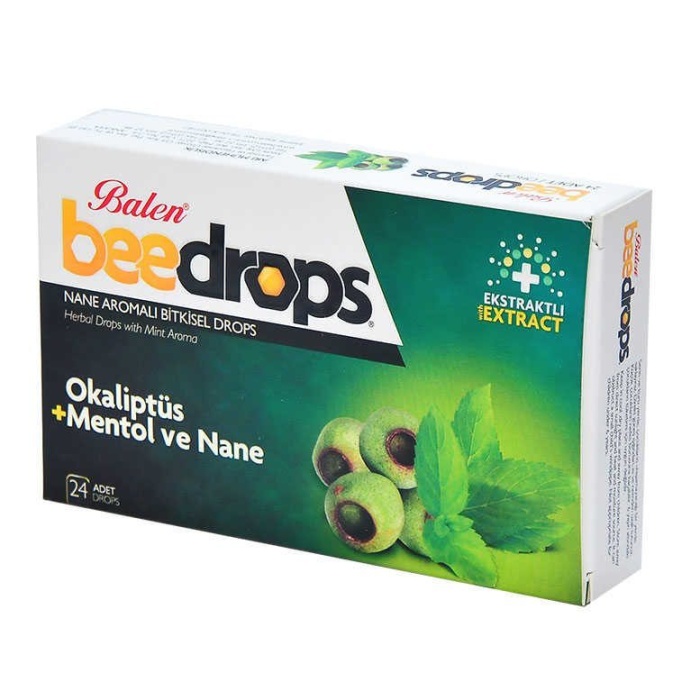 Nane Aromalı Bitkisel Drops 24Adet