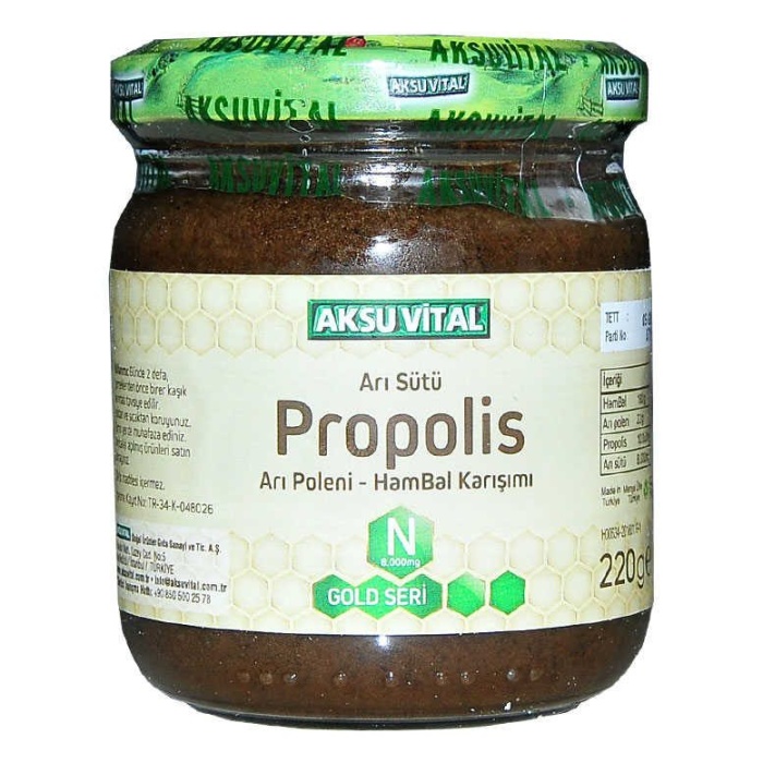 Arı Sütü Propolis Polen Bal Karışımı 220 Gr