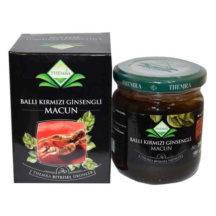 Ballı Kırmızı Ginsengli Macunu Bitkisel Karışım 240 Gr