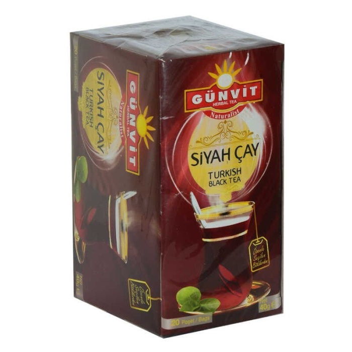 Siyah Çay 2 Gr X 20 Süzen Poşet 40 Gr