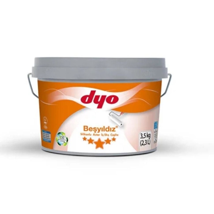 Dyo Beşyıldız Silikonlu İç Dış Astar 3,5 Kg Beyaz