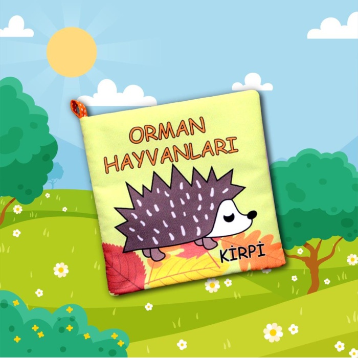 Orman Hayvanları Kumaş Sessiz Kitap