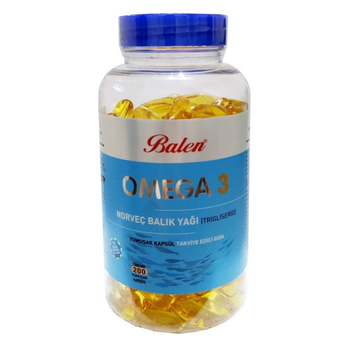 Omega 3 Norveç Balık Yağı İçeren 200 Kapsül (1380 MG - Trigliserid Form)