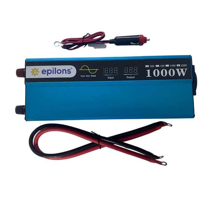 Lisinya 12v 1000w Tam Sinus İnverter (220v Çevirici) - Taşınabilir Güç Kaynağı