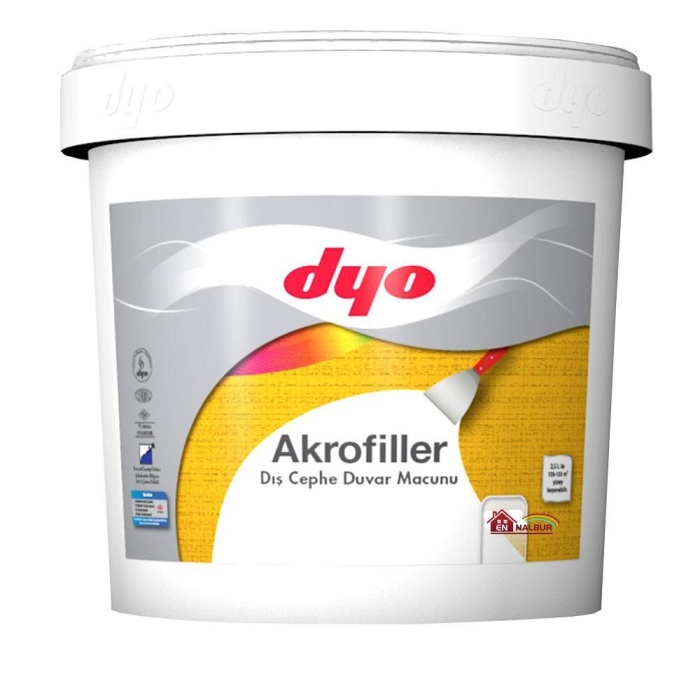 Dyo Akrofiller Dış Cephe Macunu 4,5 Kg Beyaz