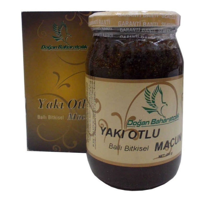 Yakı Otlu Ballı Bitkisel Karışım Cam Kavanoz 450 Gr