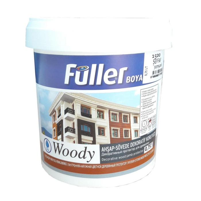 Füller Woody Su Bazlı Şeffaf Vernik 0,75 Litre